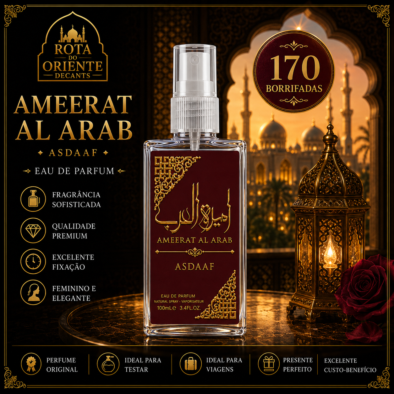DECANTE doAmeerat Al Arab Asdaaf FEMININO