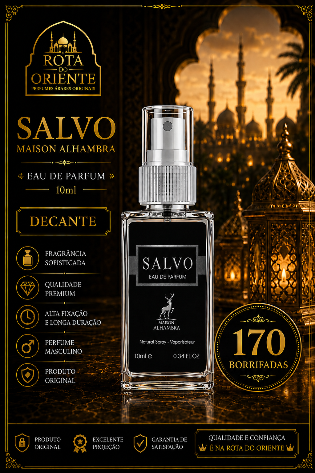 DECANTE DO Salvo EAU de Parfum masculino